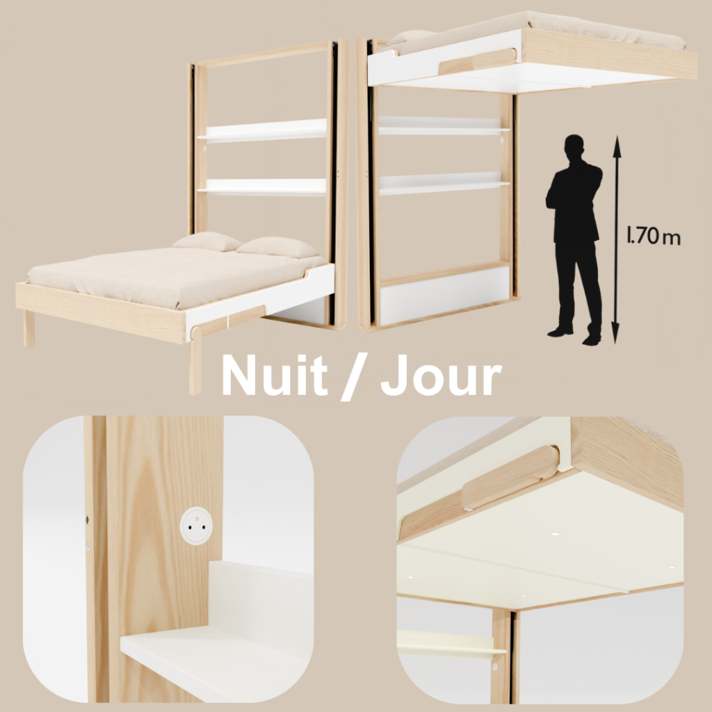 points forts du lit escamotable Eclectique